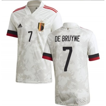 Completo Calcio Belgio De Bruyne 7 Divisa Trasferta Euro 2020